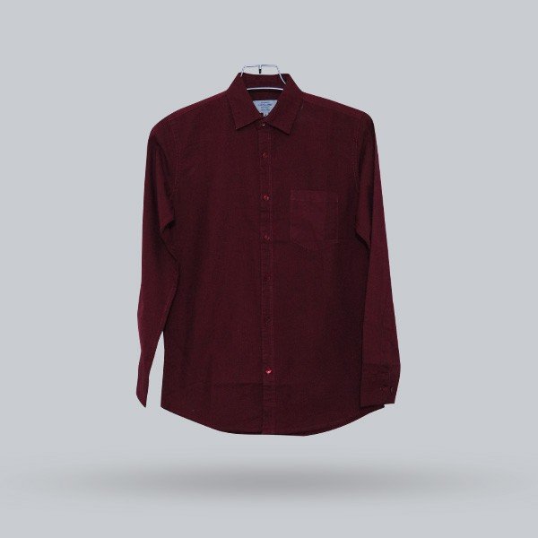 Chocolate Color Men Slim Fit Formal Shirt