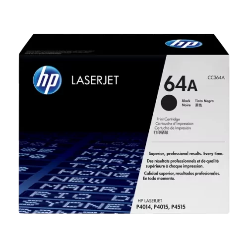 HP 64A Black Original LaserJet Toner (for P4014, P4015, P4515)