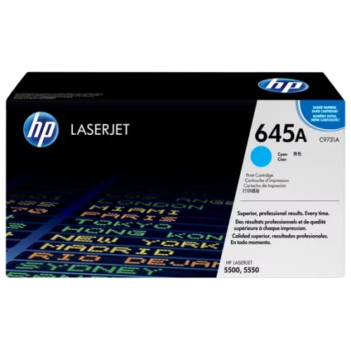 HP 645A Cyan Original LaserJet Toner Cartridge