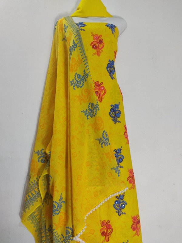 Eid collection Yellow Color 3 piece